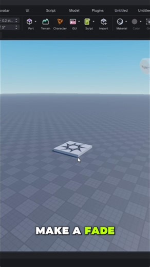 how to make a fade part in Roblox studio 😅✌️
