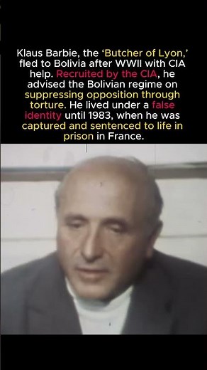 The Nazi War Criminal Protected by the CIA #ww2