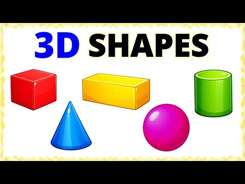 3D Shapes | Learn shapes | 3D shapes for kids | Cube cuboid cylinder | 3D shapes objects #3dshapes