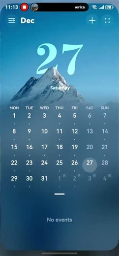 Calendar schedule UI on HarmonyOS 6