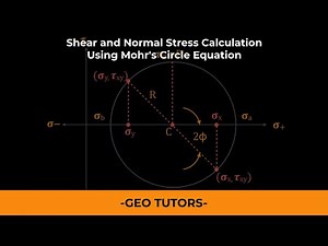 Shear and Normal Stress Calculation Using Mohr's Circle Equation