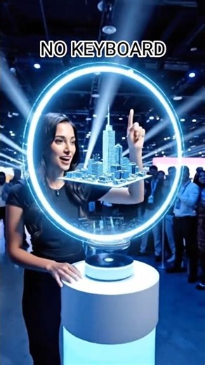 Air Gesture Hologram Interface — Future Tech Concept 2050