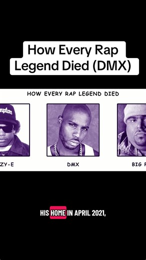 How Every Rap Legend Died (DMX)🎤 #dmx #overᅠdose #heartattack #music | heart attack