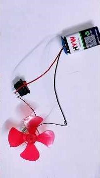 simple DC Motor Fan || battey experiment project ||science project