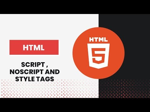 script , noscript and style tags in html