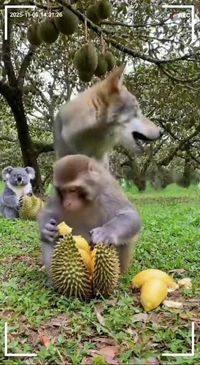 Wolf Chases Monkey… But Watch What the Koala Does Next! 🐺🙈💥😂 | LOL Physics