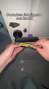 Cerradura inteligente con huella y app. ¡Olvídate de las llaves y protege tu hogar con estilo #chapainteligente #cerradurasinteligentes #smartlock #candadohuelladigital #VentaQuincenal