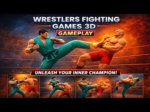 Wrestlers Fighting Games 3D Gameplay Highlights Intense Pro Wrestling Action