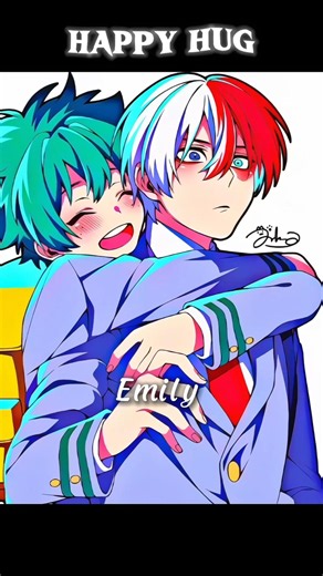 Happy hug#anime #mha #deku #bakugou #todoroki #fyp #myheroacademia #edit #shorts