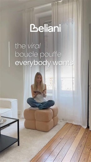Wondering what to do with that viral bouclé pouffe?