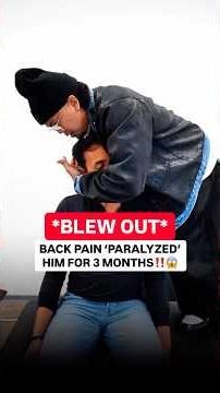 1ST TIME his back HASNT HURT in Years‼️ #chiropractic #backpain #neckpain #trending