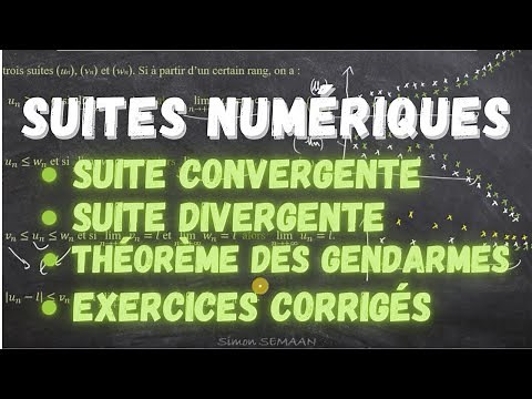 C'est quoi une suite convergente ? une suite divergente ? Cours et Exercices