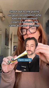 504K views · 1K reactions | Hemorrhoid cream as eye filler?  | Dermarkologist | Facebook