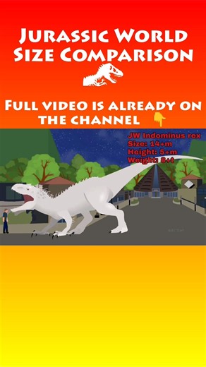 Jurassic World and Accurate Dinosaurs Size Comparison - Animation #shorts #jurassicworld #dinosaur