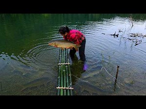 [TIMELAPSE] -- 9720 Days How To Build Traditional Bamboo Rafts For Ancient Fishing!