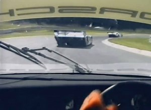 Absolute monster of a drive: Jochen Mass behind the wheel of the Ickx/Mass driven works Porsche 956 at the Spa 1000kms in 1985. | Driver 61