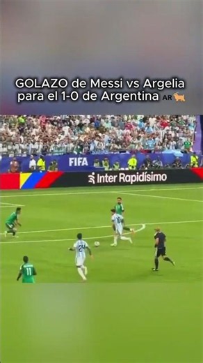 GOLAZO de Messi vs Argelia para el 1-0 de Argentina 🇦🇷🐐