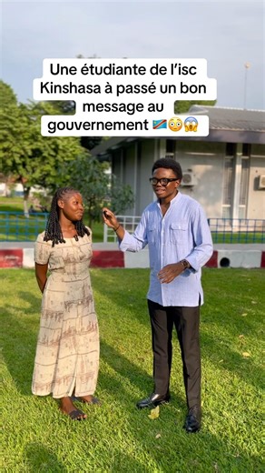 Une étudiante de l'iscKinshasa à passé un bon message au gouvernement #microtrottoir #politique