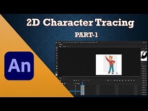 Adobe Animate | how to trace character from image | 2D Character tracing | Part 1| samarthdalela