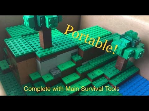 How to make a portable Lego Minecraft world.