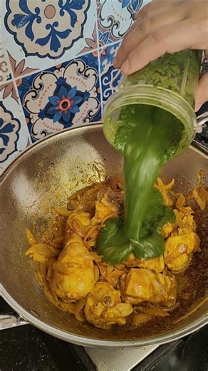 Palak chicken 🥬 🍗 #recipe