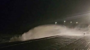 Storm Benjamin batters shoreline in Capbreton, France