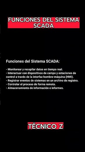 ✅Funciones del Sistema SCADA