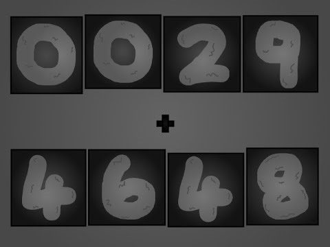 Four digit addition numberblocks!