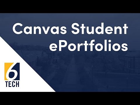 Canvas Student ePortfolios