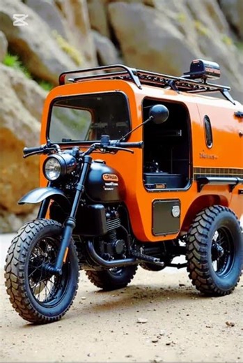 🔶 “Off-Road Freedom: Custom Micro Trike Camper”