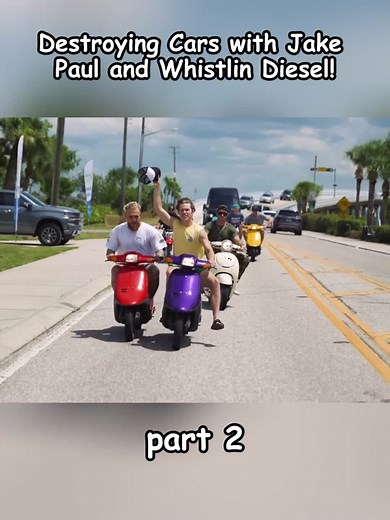 Destroying Cars with Jake Paul and Whistlin Diesel_clip2 #fyp#foryou#tiktok#whistlindiesel #diesel#whistlindieselyoutube#carsoftiktok#car#cars#Trucks