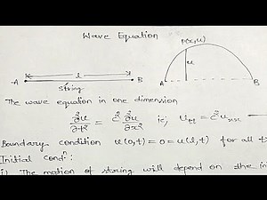 Wave equation in one dimension| Partial differential equations with application| MSc maths|MJPRU