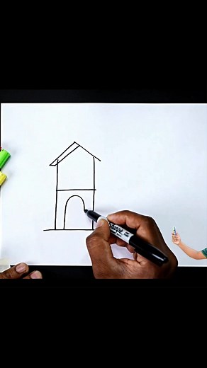 9.3K views · 70 reactions | 4 = House  Drawing Tricks for beginners #art #Drawing #easy | AP Drawing | Facebook