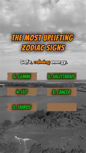 21K views · 456 reactions | The Most Uplifting Zodiac Signs 6. Gemini – Makes heavy days lighter. 5. Sagittarius – Turns pain into hope. 4. Leo – Radiates confidence and warmth. 3. Cancer – Comforts with presence. 2. Taurus – Safe, calming energy. 1. Aquarius – Inspires you without trying. #astrology #astrologia #astrologysigns #astrologylover #astrologymemes #zodiacsignsbelike #zodiac #zodiaco #zodiacmemes #zodiacsign #zodiaclove | Zodiac Signs | Facebook