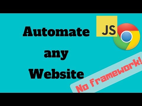 Automate any website No Framework | JavaScript Chrome | QA | Test Automation
