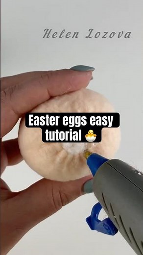 Full Easter egg tutorial here⬆️🐣#helenlozova #easter #easterbunny #easteregg #handmade #craft #diy
