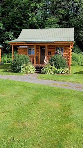 Spring is the perfect time to get that summer cabin you've always wanted!! This is our Timbertrail model which features 1 bedroom, 1 bathroom, and 392 square feet!! For more information on our Timbertrail model, please visit our website!! https://coventryloghomes.com/floorplan/cabin-style/timbertrail/ | Coventry Log Homes