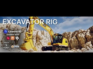 Excavator Rig for Cinema 4D