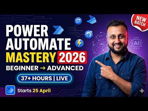 Power Automate Training Program 2026 🚀 | Live Classes + AI + Real Case Studies