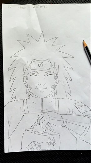 Drawing CHŌJI Akimichi: The CHIPS Ninja! 🍥😋 #shorts #naruto