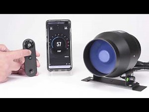 TerraBloom ECMF-100-R (4") Inline Duct Fan With EC Motor. Sound Output at Various Speed Levels