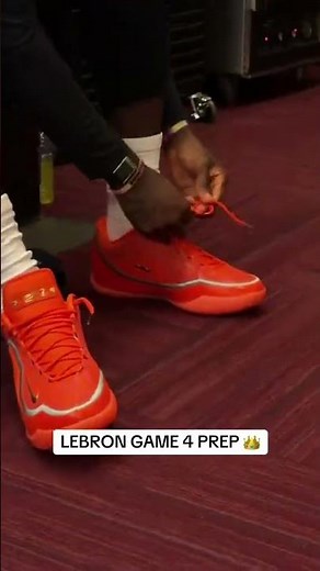 LeBron James broke out the “Shoe Bag” Nike LeBron 23 to prep for Game 4 👑