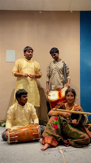 Ishwari Baviskar on Instagram: "अंबाबाईचा उदो उदो..🌺🙏 गायिका- @ishwari22kar ढोलकी- @samarth_ukrande79 संबळ- @omkarjoshiii बॅकिंग वोकल्स, टाळ - @saurabhvox #music #folk #folkmusic #trend #trendingreelsvideo #navratra"