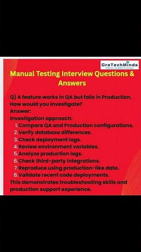 Manual Testing Interview Questions & Answers for Senior QA | Lead QA | SDET Interview Preparation
