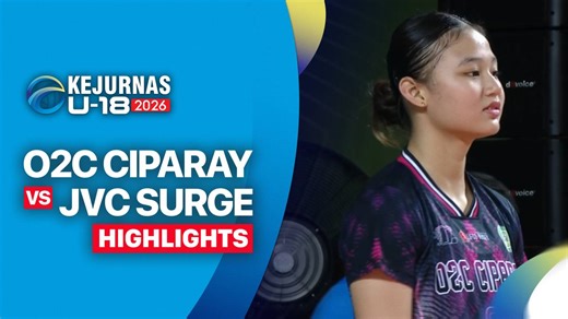 Semifinal Putri: O2C Ciparay vs JVC Surge - Highlight | Kejurnas Bola Voli Antarklub U-18 2026
