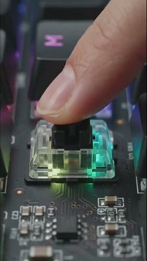World's Smallest Mechanical Keyboard: Satisfying RGB Clicks! #tech #asmr