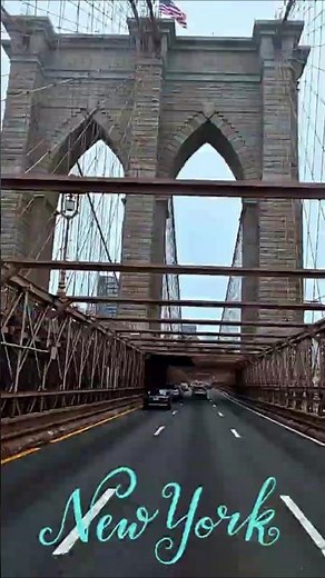 Driving Across Brooklyn Bridge NYC 🚗 | 4K Street Tour 🌉 | New York Car Vlog 🚕