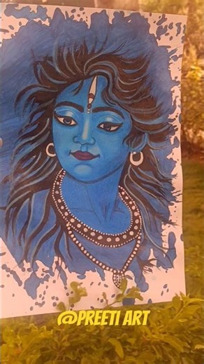 Shiv Shankar Ji Acrylic Painting 🙏 | Easy Art #shorts
