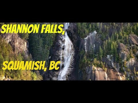 Shannon Falls, Squamish, BC! 2 Minute Tour! Impressive, Even From Afar! A Quick Sea To Sky Stop!