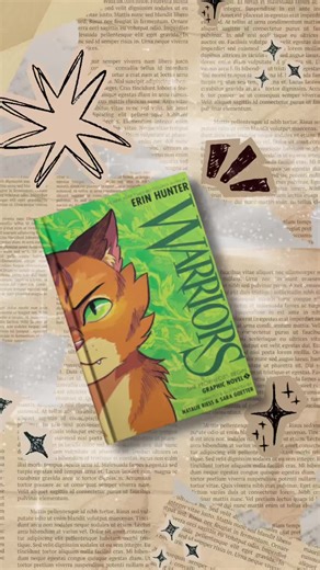 Warriors: The Prophecies Begin by Erin Hunter and adapted and illustrated by Natalie Reiss and Sara Goetter My review ~ I loved this book! It was such a cute and brilliantly illustrated graphic novel, and the characters were amazing! For as long as any Wild Cat can remember, four Cat Clans have shared the forest, with all (well, most) of the cats have followed the Warrior Code. However, the cats of ThunderClan are in grave danger, and with sly and dark ShadowClan growing stronger everyday, they 